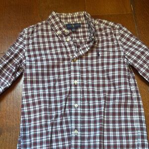 Polo by Ralph Lauren Red and White Casual Button Down Shirt